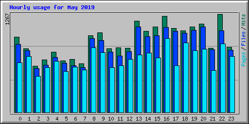 Hourly usage for May 2019